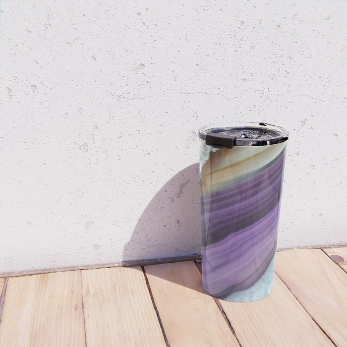 Purple Agate Slice Travel Mug Gallery Image 4