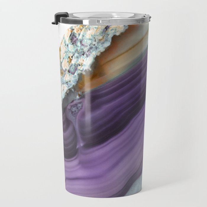 Purple Agate Slice Travel Mug Gallery Image 3