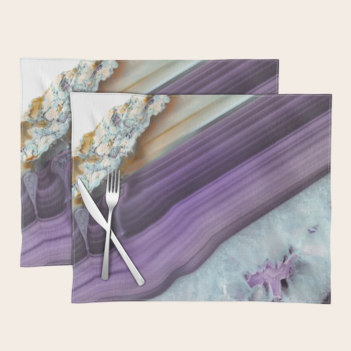 Purple Agate Slice Placemat Gallery Image 1