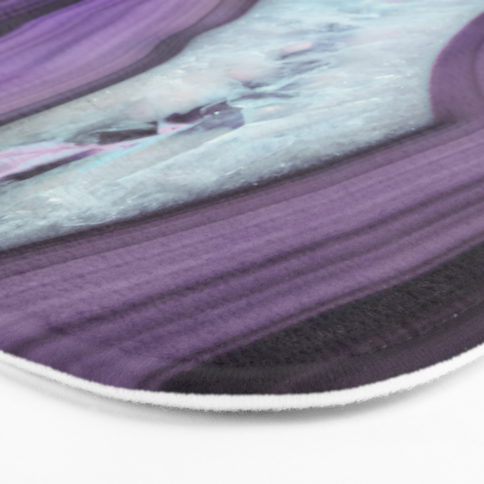 Purple Agate Slice Bath Mat Gallery Image 3