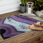 Purple Agate Slice Outdoor Rug Gallery Image 2