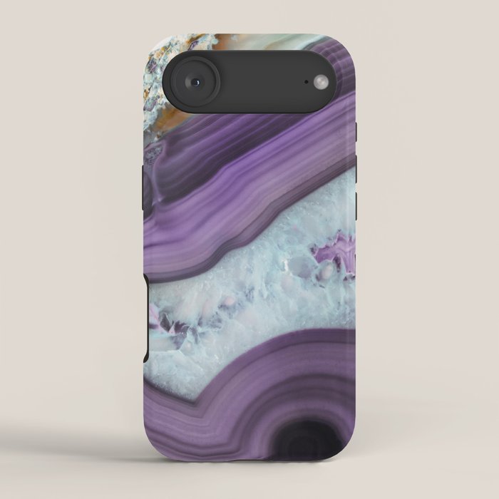 Purple Agate Slice iPhone Case Gallery Image 2