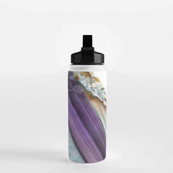 Purple Agate Slice Water Bottle Gallery Image 2