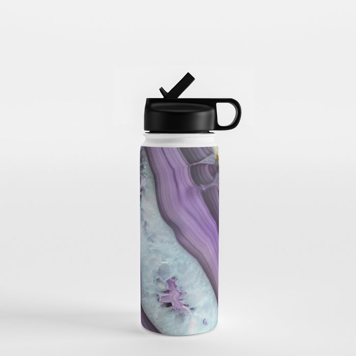 Purple Agate Slice Water Bottle Gallery Image 1