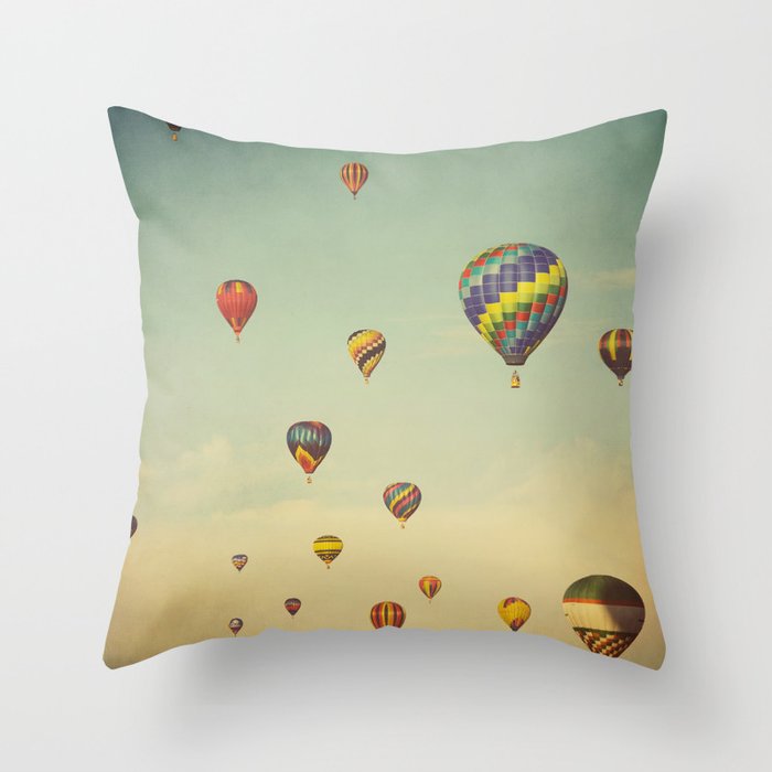 Hot Air Balloons Throw Pillow Gallery Image 6