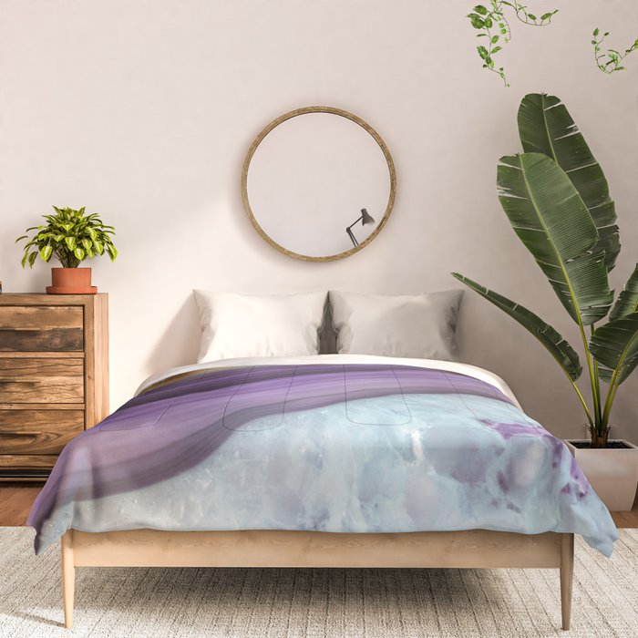 Purple Agate Slice Comforter Gallery Image 3