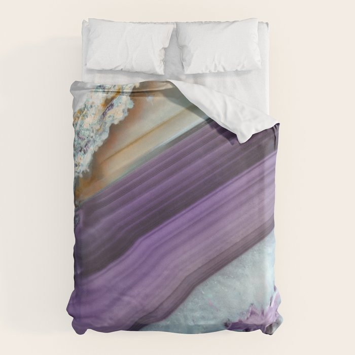 Purple Agate Slice Duvet Cover Gallery Image 1