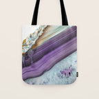 Purple Agate Slice Tote Bag Gallery Image 1