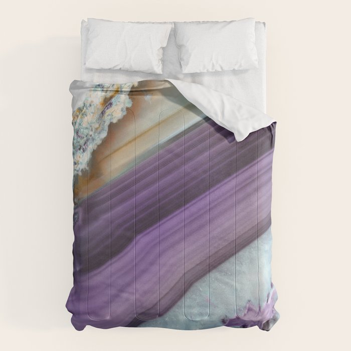 Purple Agate Slice Comforter Gallery Image 6
