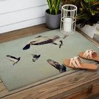 Birds in Flight - beautiful nature photograph Outdoor Rug Gallery Image 2