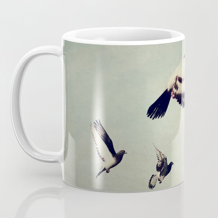 Birds in Flight - beautiful nature photograph Coffee Mug Gallery Image 3