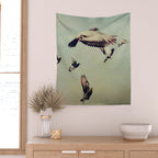 Birds in Flight - beautiful nature photograph Wall Tapestry Gallery Image 2