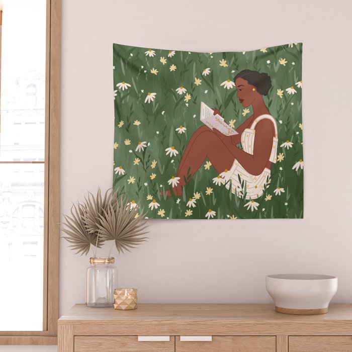 Summertime Reading  Wall Tapestry Gallery Image 2