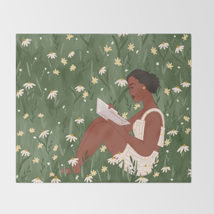 Summertime Reading  Throw Blanket Gallery Image 2