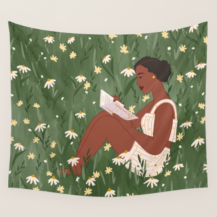 Summertime Reading  Wall Tapestry Gallery Image 4