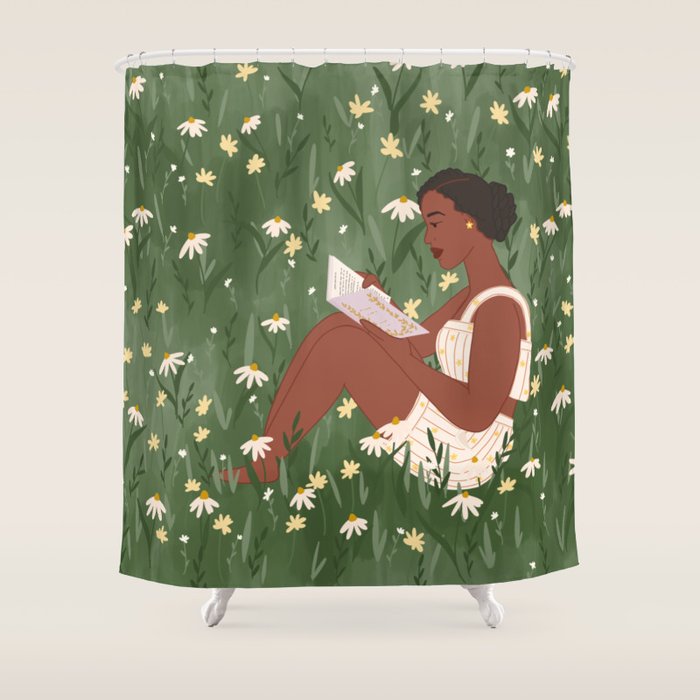 Summertime Reading  Shower Curtain Gallery Image 1