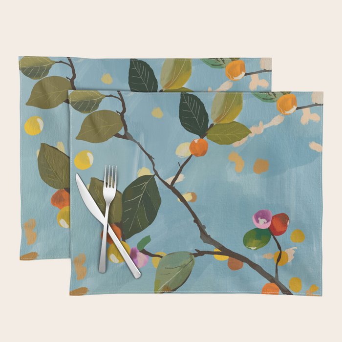 Cherry Fruit Branch I Placemat Gallery Image 1