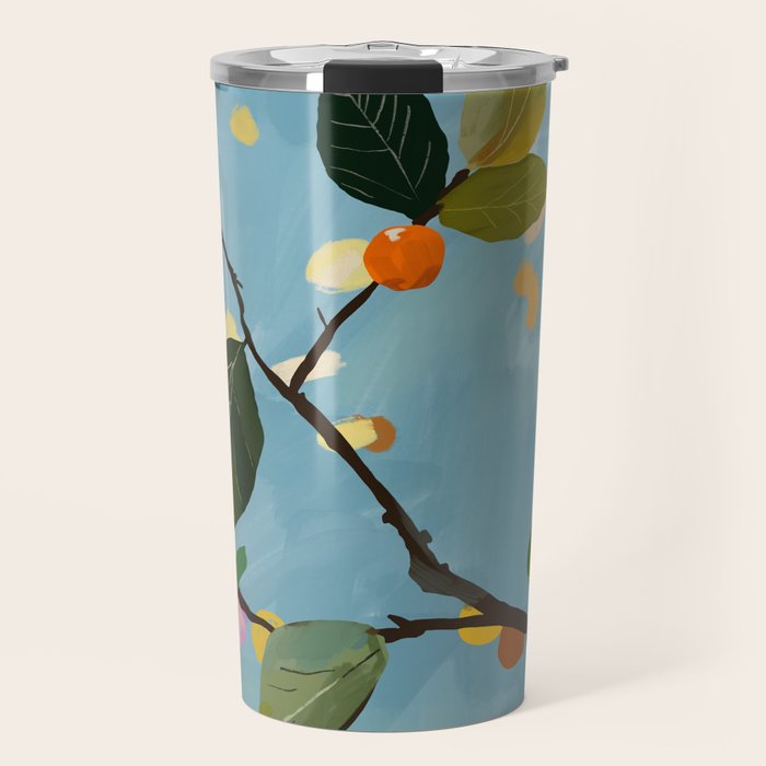 Cherry Fruit Branch I Travel Mug Gallery Image 1