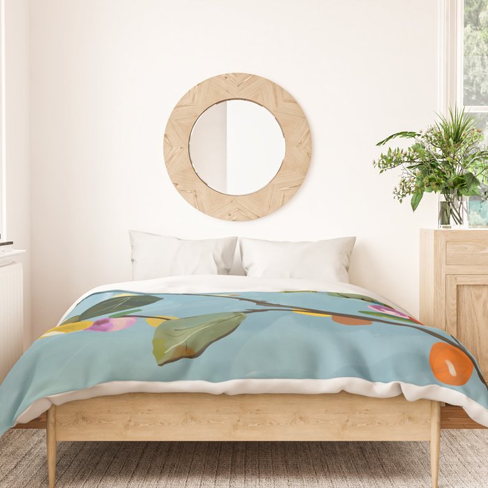 Cherry Fruit Branch I Duvet Cover Gallery Image 3