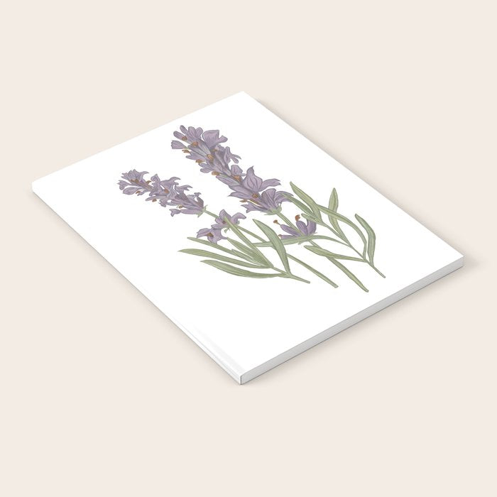 Lavender Flower Illustration Notebook Gallery Image 2