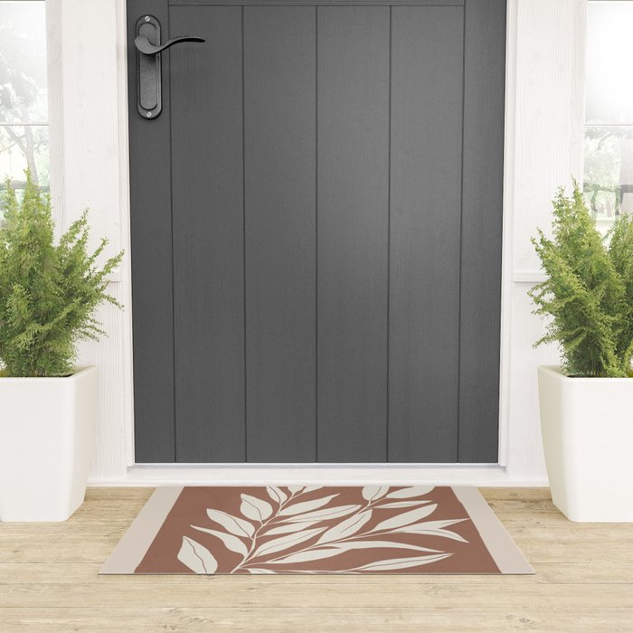 Mocha Branching Simplicity Welcome Mat Gallery Image 3
