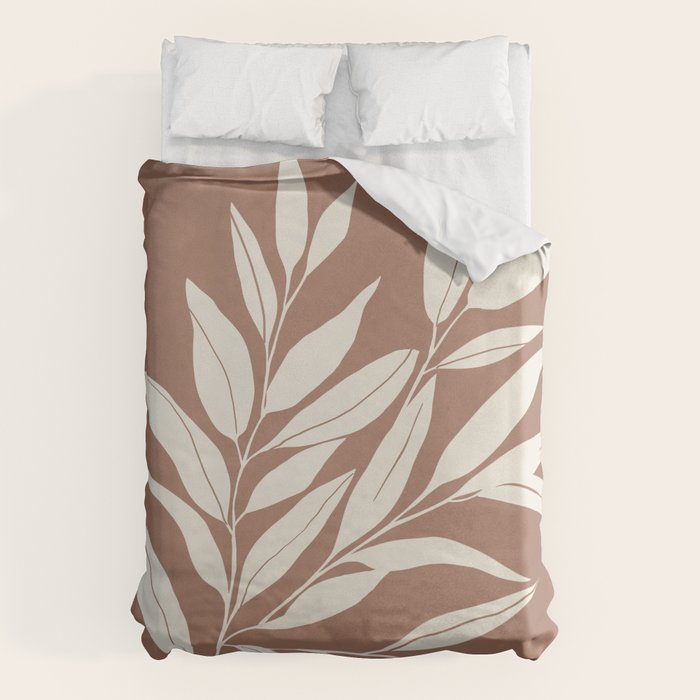 Mocha Branching Simplicity Duvet Cover Gallery Image 1