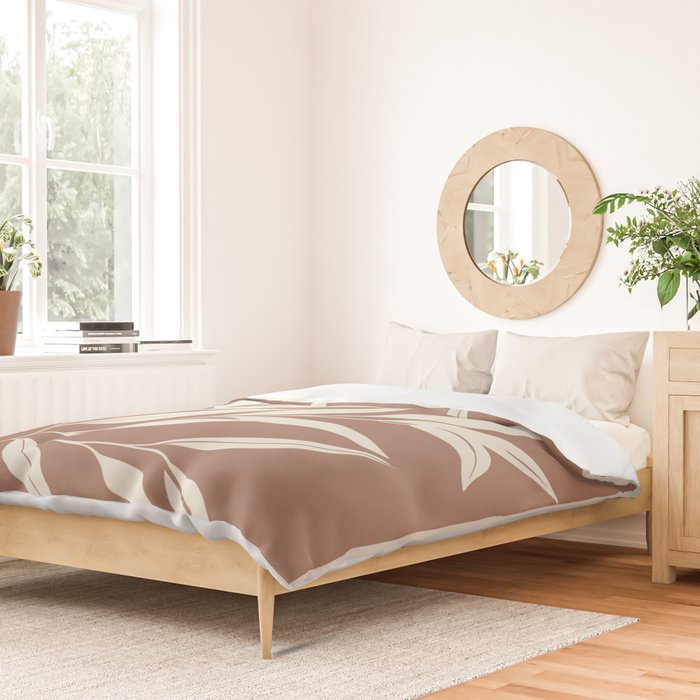 Mocha Branching Simplicity Duvet Cover Gallery Image 2