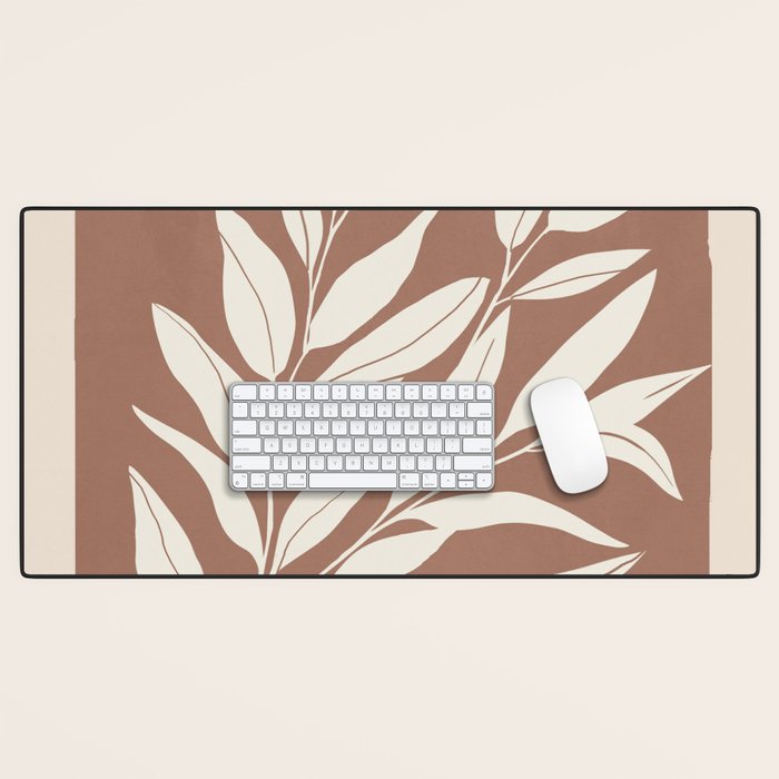 Mocha Branching Simplicity Desk Mat Gallery Image 1
