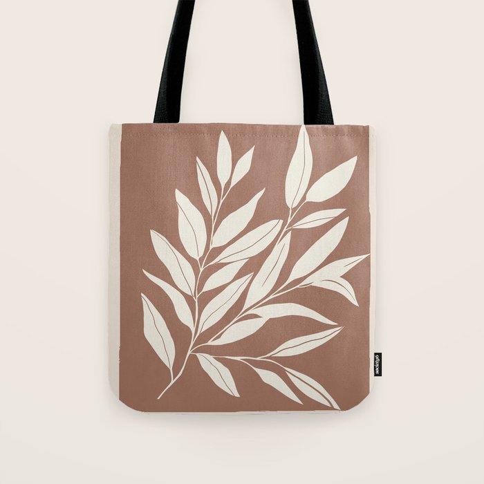Mocha Branching Simplicity Tote Bag Gallery Image 1