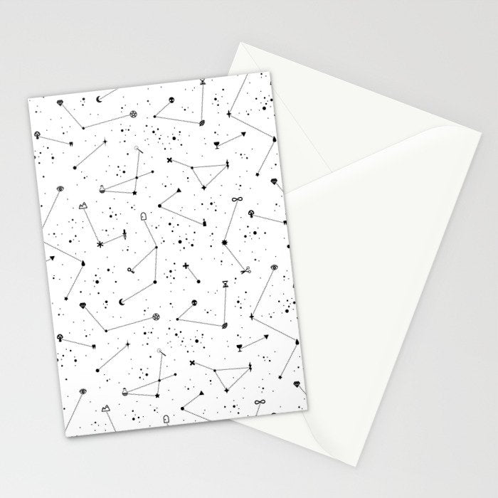 Constellations (White) Stationery Card Gallery Image 2