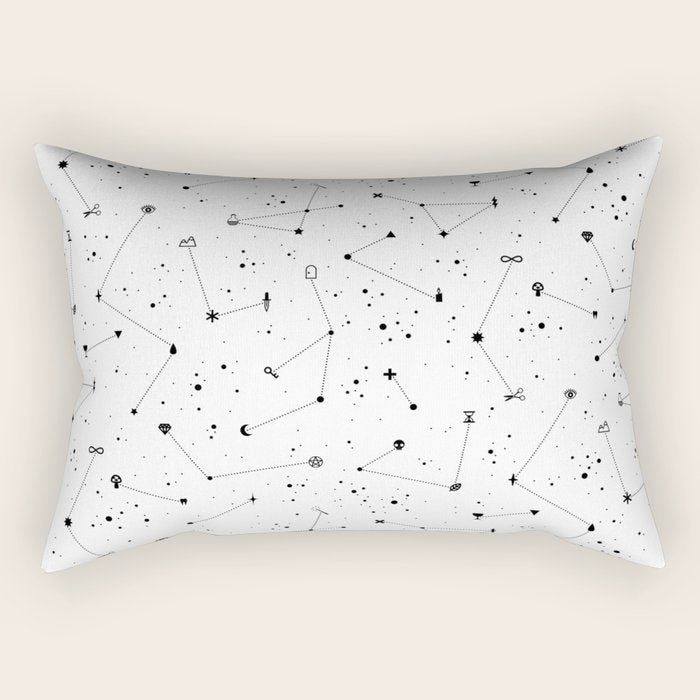 Constellations (White) Rectangular Pillow Gallery Image 2
