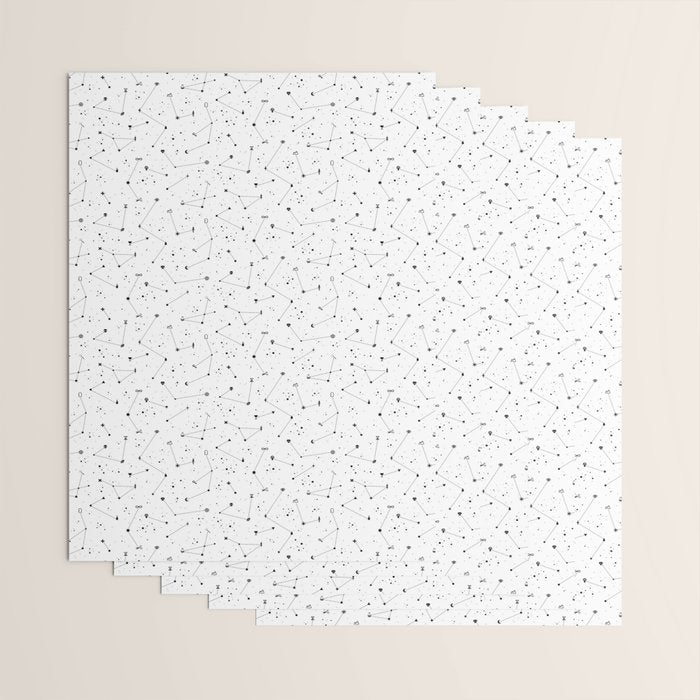 Constellations (White) Wrapping Paper Gallery Image 3