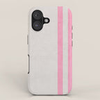 french linen - pink iPhone Case Gallery Image 1