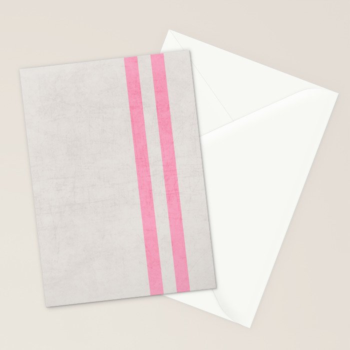 french linen - pink Stationery Card Gallery Image 2
