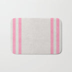 french linen - pink Bath Mat Gallery Image 1