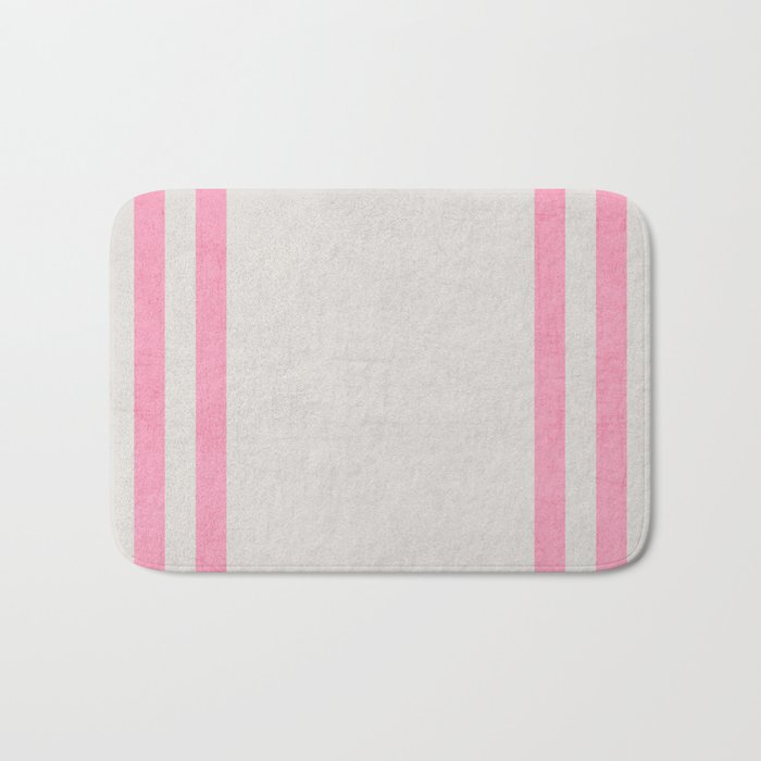 french linen - pink Bath Mat Gallery Image 1