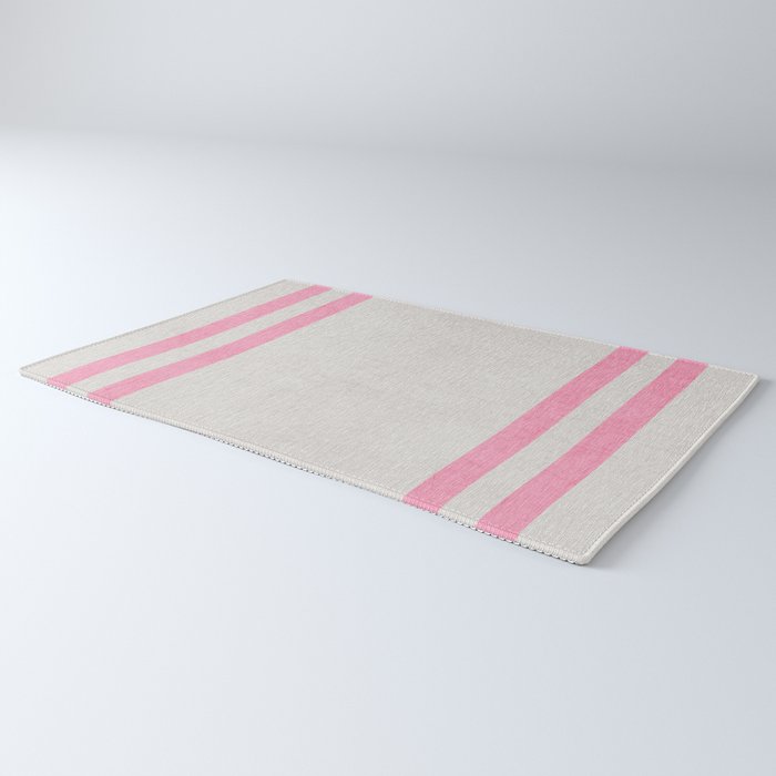 french linen - pink Rug Gallery Image 3