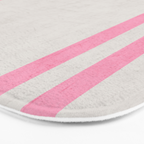 french linen - pink Bath Mat Gallery Image 3