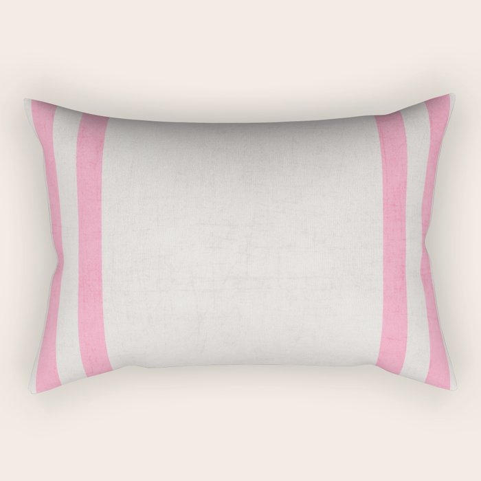 french linen - pink Rectangular Pillow Gallery Image 2