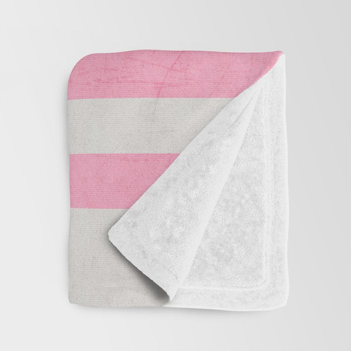 french linen - pink Throw Blanket Gallery Image 3