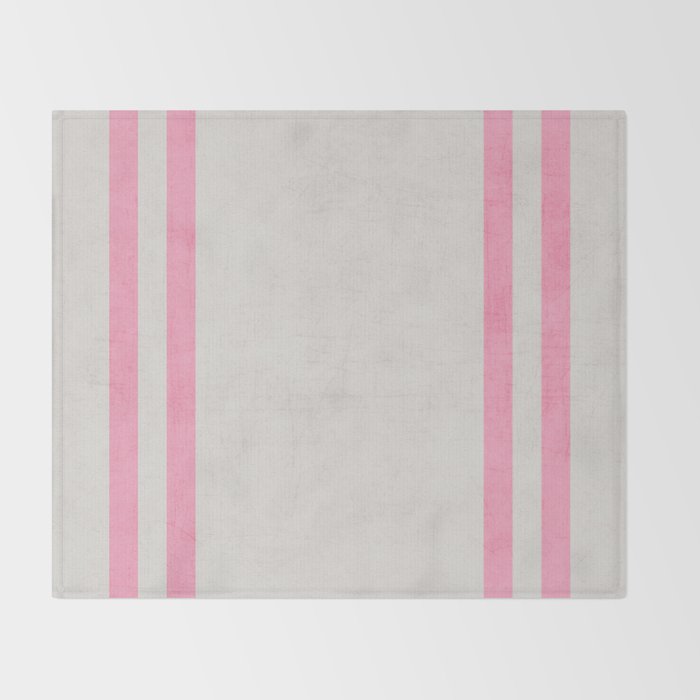 french linen - pink Throw Blanket Gallery Image 2
