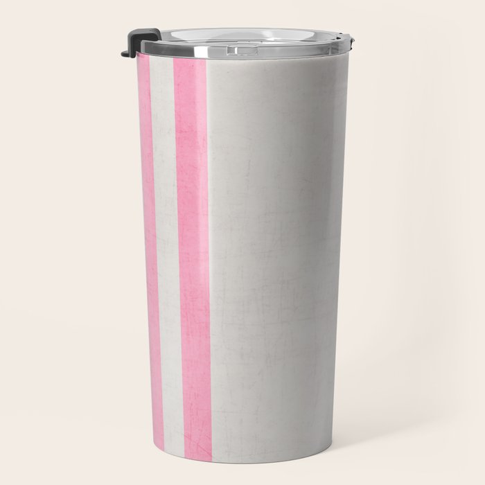 french linen - pink Travel Mug Gallery Image 3