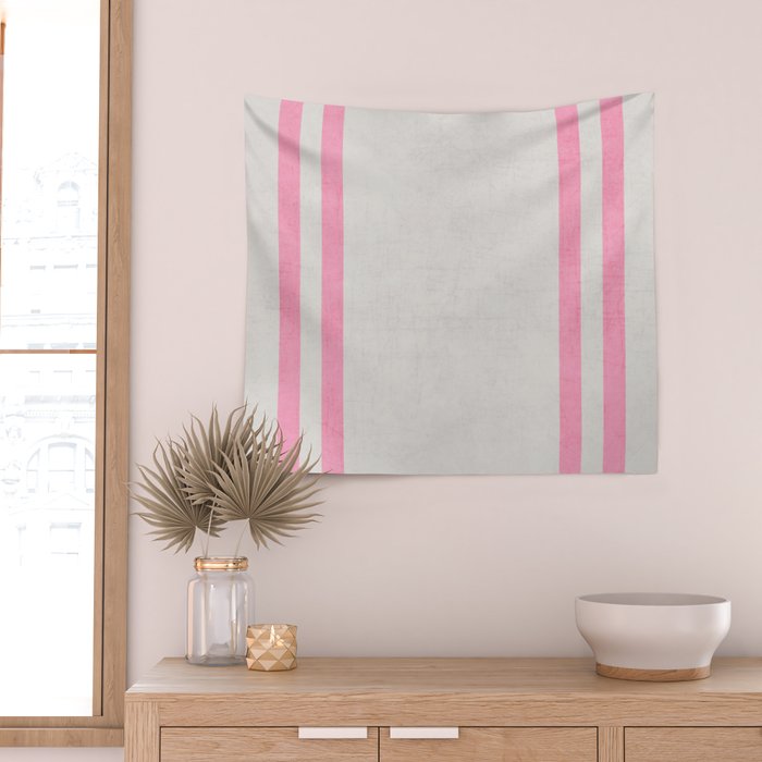 french linen - pink Wall Tapestry Gallery Image 2