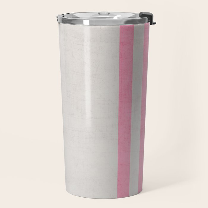 french linen - pink Travel Mug Gallery Image 2