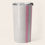 french linen - pink Travel Mug Gallery Image 2
