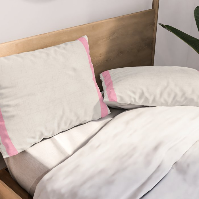 french linen - pink Pillow Sham Gallery Image 2