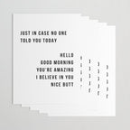 Just In Case No One Told You Today Hello Good Morning You're Amazing I Belive In You Nice Butt Minimal Wrapping Paper Gallery Image 3