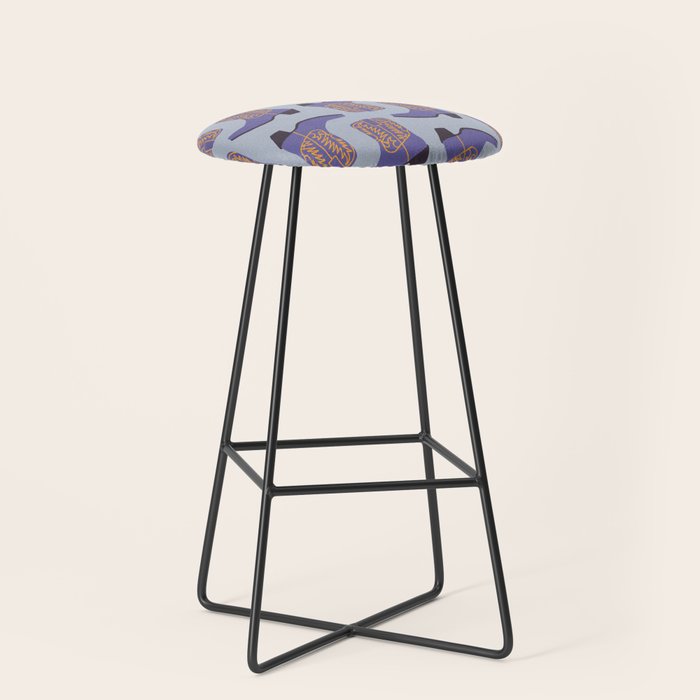 Purple Cowgirl Boot Stool Gallery Image 1