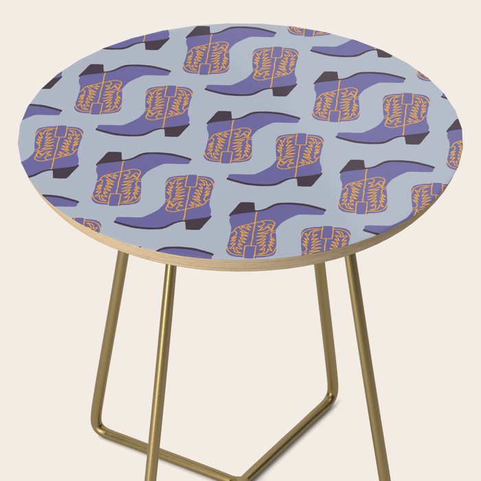 Purple Cowgirl Boot Side Table Gallery Image 2