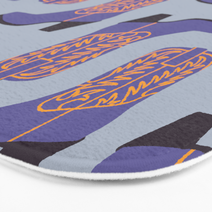 Purple Cowgirl Boot Bath Mat Gallery Image 3